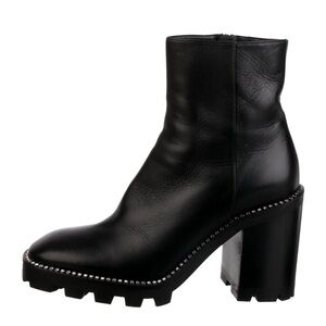 Jimmy Choo leather ankle boot with rhinestones - size 6